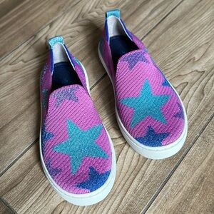 Rothy’s The Kids Sneaker in Stellar Purple Star